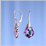 Серьги с кристаллами Swarovski®. Серебро