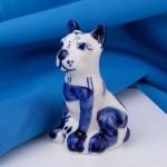 Cachorro de porcelana Gzhel