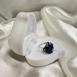 Silver ring sapphire