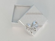 Silberne Box für Ringe und Ohrringe