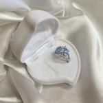 Silverring "Grazie". Opal & Cubic Zirconia