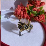 Anel em prata banhado a ouro com quartzo rosa