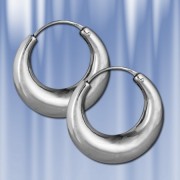 Серьги-кольца серебро 925 пробы