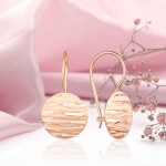 Gold earrings "Sea"