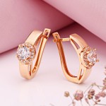 Kõrvarõngad punase kullaga 585 Swarovski®