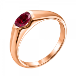 Gold ring with ruby