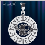 Segno zodiacale d'argento russo "Cancro"