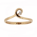 Gouden ring met diamant