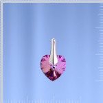 Medál Swarovski kristályokkal. Ezüst