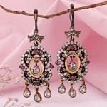 Orientaliska örhängen i silver