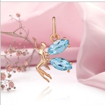 Pendentif en or avec topazes
