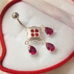 Belly button piercing sterling silver