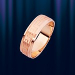 Zlatni vjenčani prsten "Fantazija"