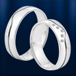 венчален пръстен. бяло злато