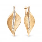 Orecchini in oro 585 bicolore