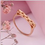 Rødguld ring "Anchor"