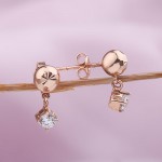 Rus altın saplama küpeleri