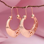 Red gold earrings "Combi"