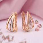 Χρυσά σκουλαρίκια "Feminity"