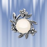 Ciondolo realizzato in argento 925 con perla