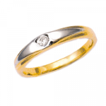 Goldring mit Diamant