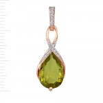 Pendant with Zultanite. Russian gold