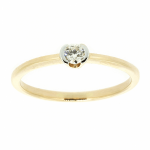 Goldring mit Diamant