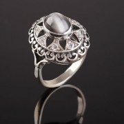 Русское серебряное кольцо с Улекситом.