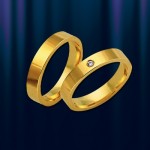 βέρα. Δαχτυλίδι από κίτρινο χρυσό 585