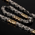 Стальная цепочка и браслет