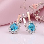 Buy earrings made of 925 sterling silver with zirconia