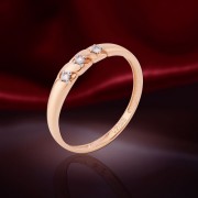 Russisches Gold. Diamant-Ring
