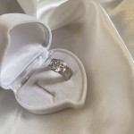 Stříbrný prsten "Luxusní". oxid zirkoničitý