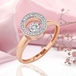 Dancing Diamond guldring 585