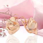 Серьги красное золото 585