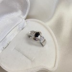 Сребърен пръстен с цирконий