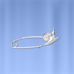 Булавка, серебро 925°