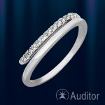 Prsten od bijelog zlata sa dijamantima