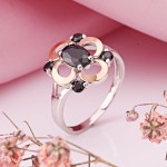 Deutschland Kaufen Zirkonia'da Silberring Mit Gold