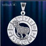 Zodiákus jel "Kos" ezüst