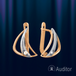Ρωσικά σκουλαρίκια από ροζ χρυσό