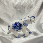 Gzhel porcelain elephant