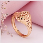 Acheter une bague en or rouge sans pierre