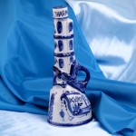 Gzhel porcelain carafe "rifle"