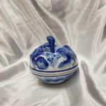 Gzhel porcelain bowl "Apple"