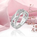 Ezüst gyűrű "Lina". cirkónia