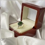 Silver ring “cashmere”. Nephrite