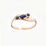 Gouden ring met saffieren