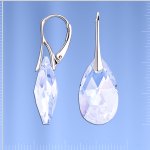 Серьги с кристаллами Swarovski®. Серебро