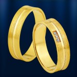 anel de noivado. Ouro amarelo